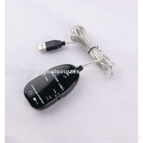 Portable guitar cable supports USB for irig mic